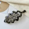 French Leopard Print Banana Clip for Women Retro Style Shark Clip Women Girls Back of The Head Ponytail Clip Styling Accessories