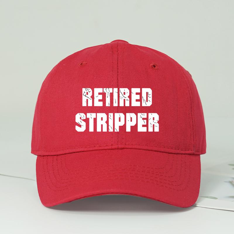 

Retired Stripper Printed Baseball Cap Lightweight Breathable Adjustable Humorous Quirky Retro Trendy Unisex Casual Everyday