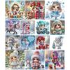 Snow Girl 5D DIY Diamond Art Painting Kits for Gift Home Wall Decor Diamond Art Kits DIY Gem Art Diamond Painting Kits 30x30cm