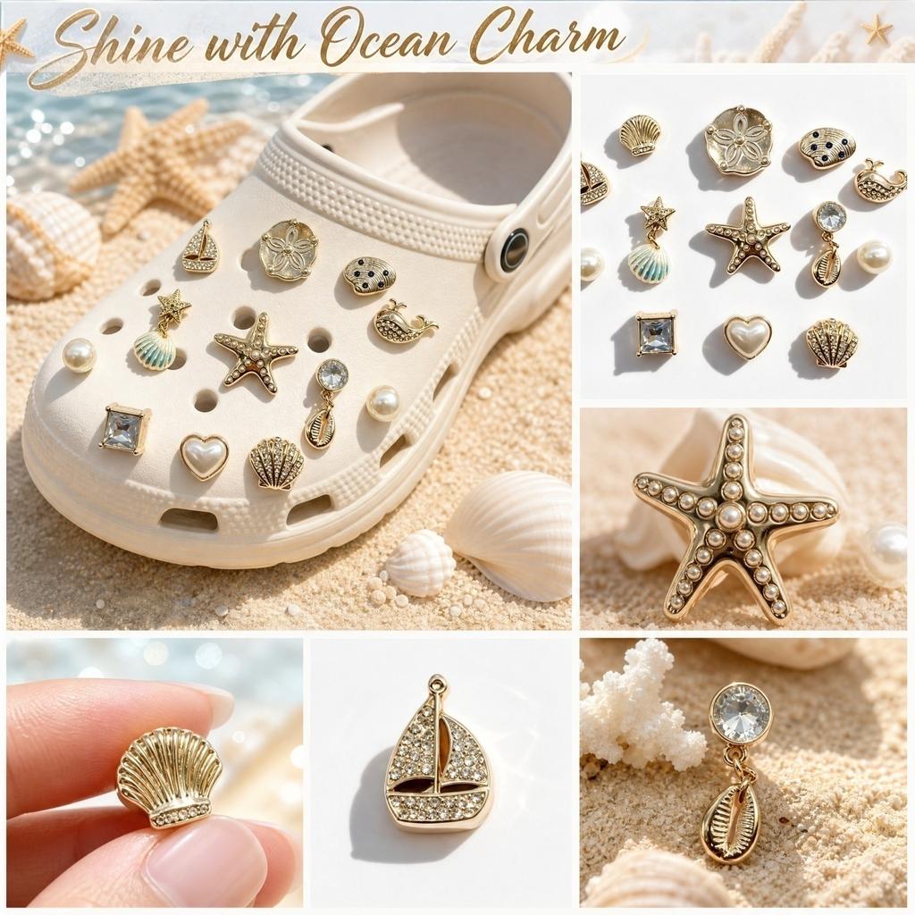 Gouden Schoen met Bloemig en Thema, Ketting Inbegrepen, voor en / Decoratie, Dames Schoen Accessoires