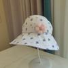 Bawełniany kapelusz przeciwsłoneczny dla niemowląt w stylu koreańskim, kapelusz rybacki dla dzieci, wiosna/lato