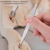 3Pcs/Set Stainless Steel Professional Tick Tweezers Portable Pet Tick Hook  for Pets