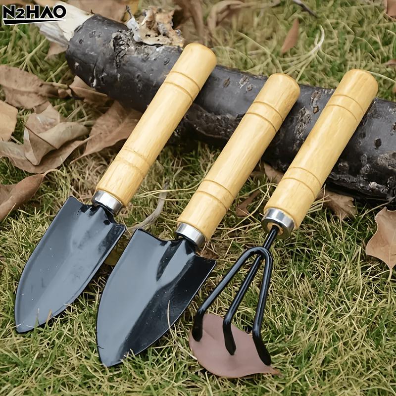 1/3PCS Metal Mini Gardening Tool Kit Hand Tools Kit For Gardening Metal Mini Spade Rake Home Potting Plant Care Accessories Set