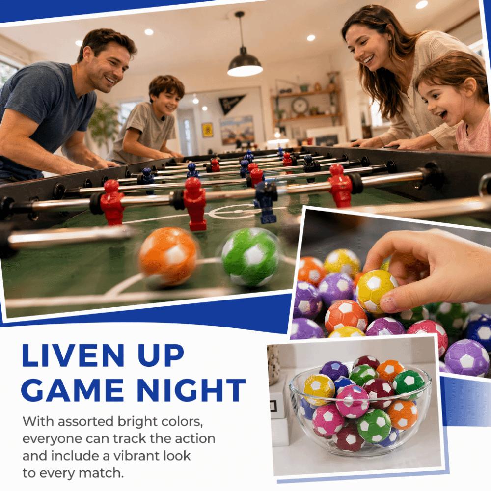 16PCS Soccer Ball Table Soccer Balls Glossy Finish Replacement Football Balls  Family Game Night