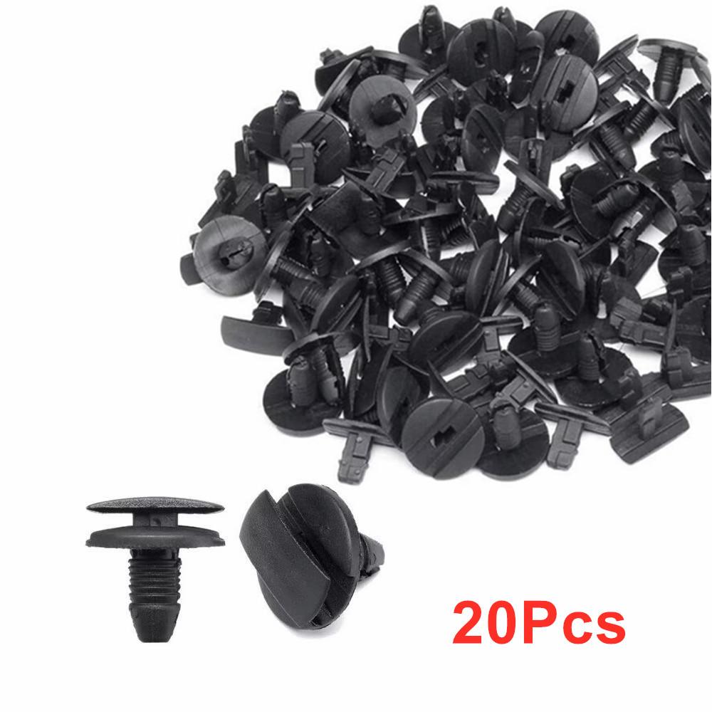 100Pcs Car Fastener Clip Push Retainer Clip Repair for Peugeot Citroen Bumper Rivet Fender Fixed Clamp Black Retainer Trim Panel