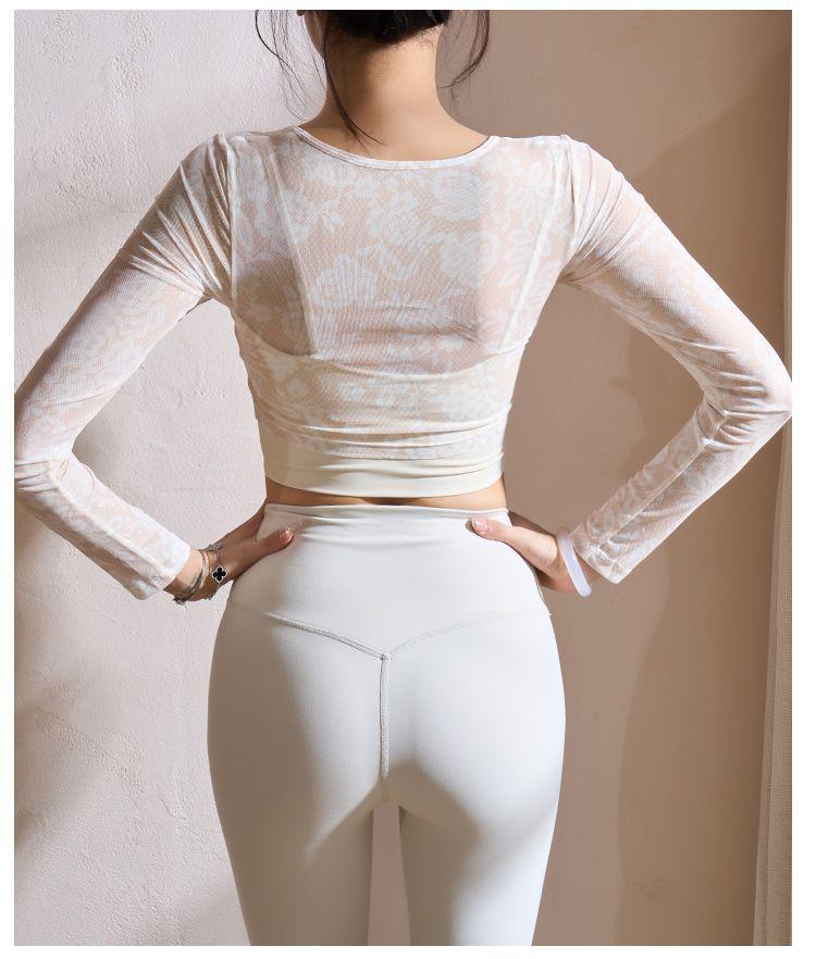 Women's Sexy Long Sleeve T-Shirt with Chest Pad Faux Two-Piece Sportswear - International Style