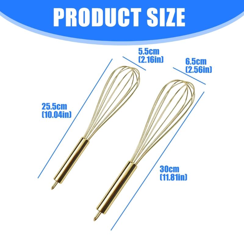 Premium Handheld Eggs Beater Whisk Steel Wire Whip For Kitchen Baking Needs Features Dishwasher Safe Construction