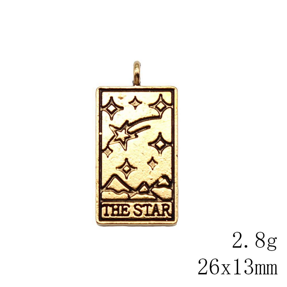 Christmas Decorations Charms For Necklace Friendship Puzzle Game Card Tarot Charms Pendant Home Garden Male Pendant