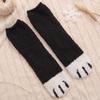 5/10Pcs Women Socks Plush Coral Velvet Autumn Winter Cat Paw Lovely Thicken Warm Floor Socks