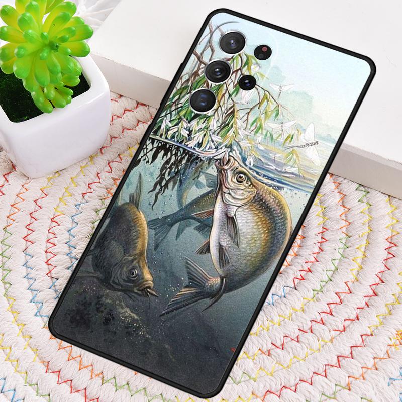 Carp Fishing Fish Print Phone Case for Samsung Galaxy Note 10 Pro S26 Ultra S23 S24 FE S25 S21 S22 PLUS Shockproof Cove