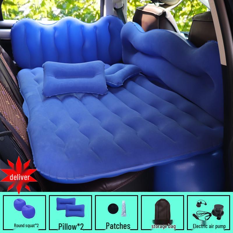 Rear Seat Car Inflatable Mattress - Foldable Travel Sleeping Pad for Car Interior