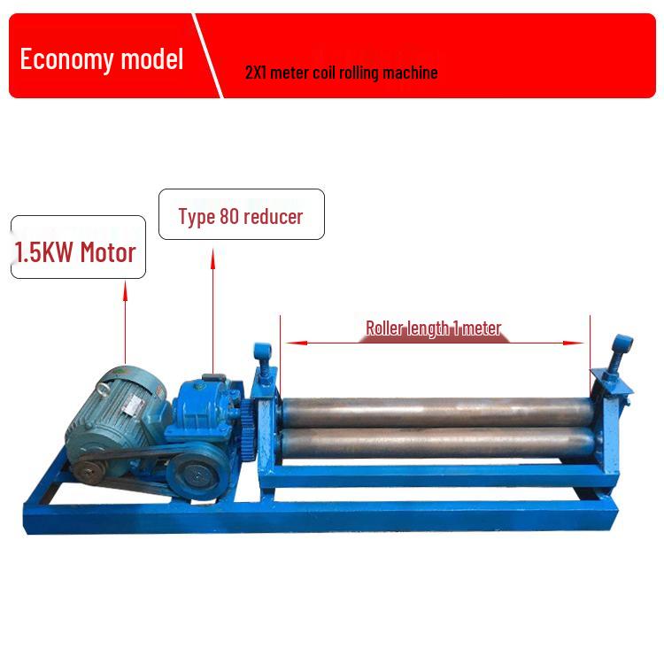 Manual Hand Crank Roll Bender: Compact Cylinder and Plate Bending Machine