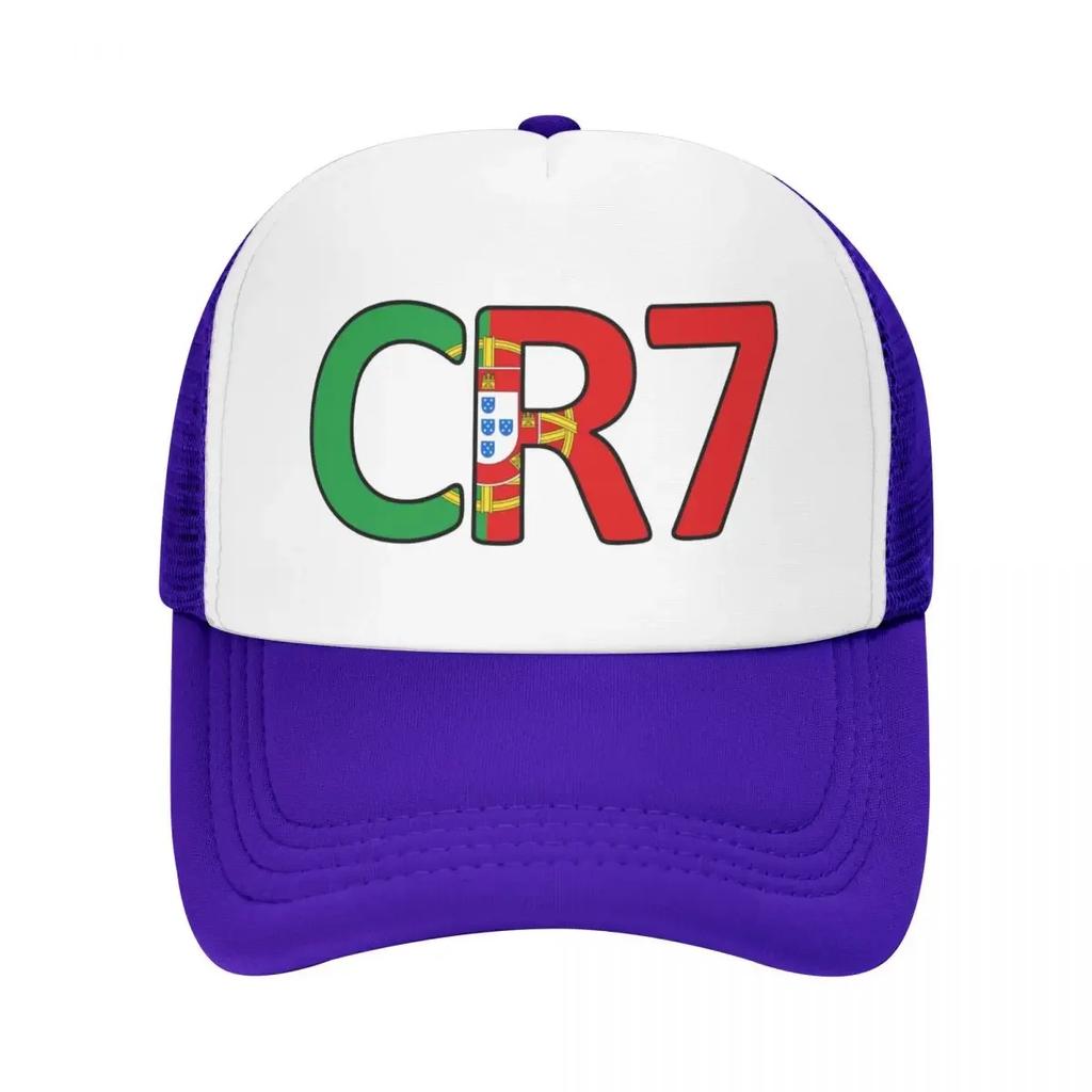 Custom Fashion Unisex Soccer Gift Football CR Trucker Hat Adult Adjustable Ronaldos Baseball Cap Women Unisex Hip Hop Trucker Cap