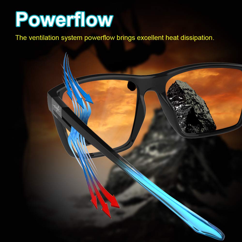 Polarized Sunglasses for UV Gradient Black Blue Mirror Designer Model [INFI] Fishing, Driving, Sports, Running, Protection, Men's & Women's, Frame,