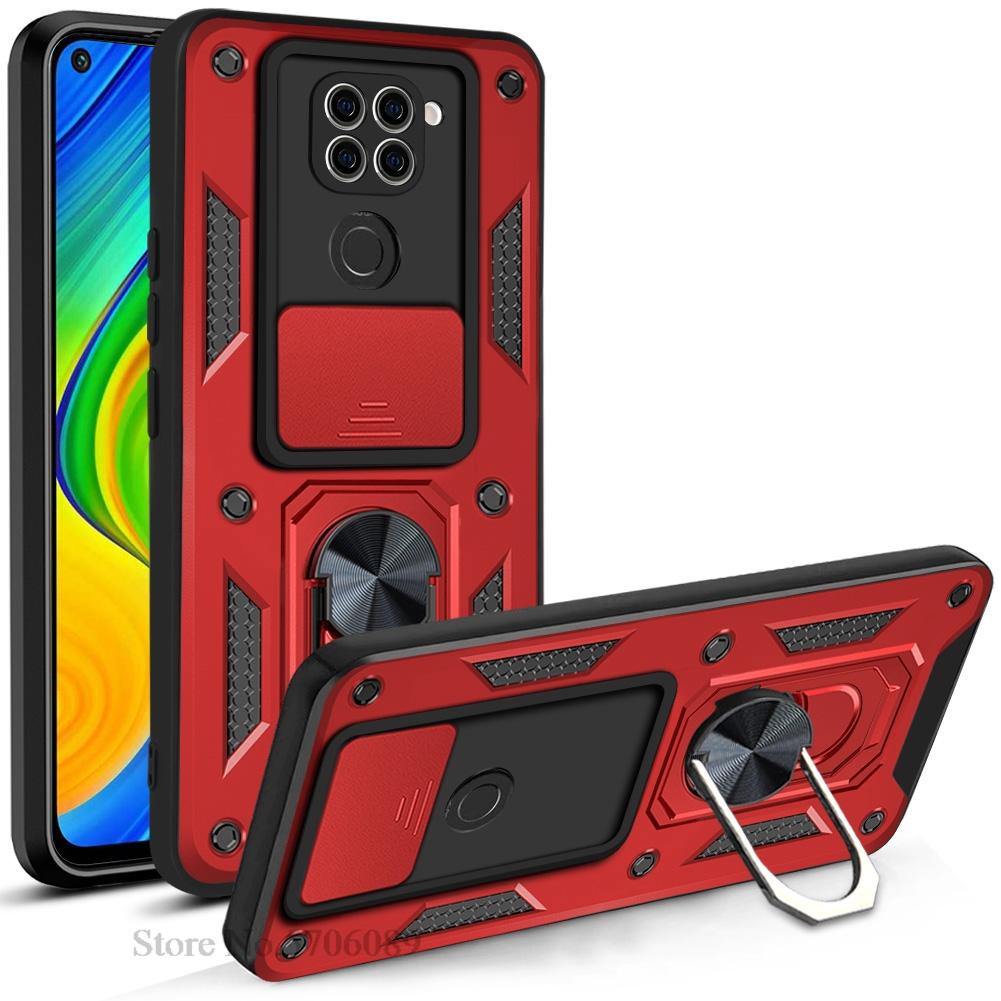 Para Redmi Note 9 Funda Armadura Resistente a Golpes Protector Deslizante de Lente Cubierta para Teléfono Para Xiaomi Redmi Note 9 Funda Carcasa