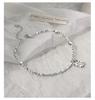 High-End S925 Sterling Silver Bamboo Joint Pendant Bracelet