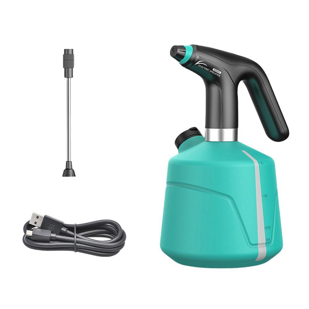 2L Electric Portable Automatic Mister Sprayer with Adjustable Spout Garden Mist Spray Can Bottle for Indoor Garden Car Cleaning