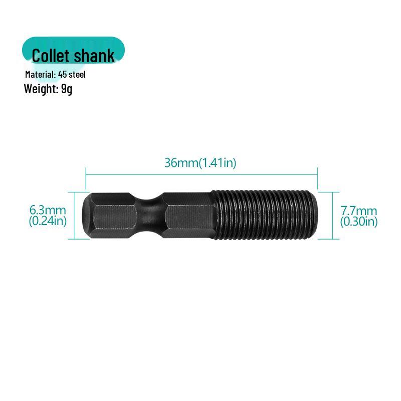 Adjustable Three-Jaw Mini Drill Bit Holder for Electric Grinder