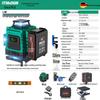 Green Light Outdoor Infrared Laser Level with Automatic Wall & Floor Alignment