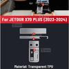 For JETOUR X70 PLUS -2024 Car Interior Center Console Transparent TPU Protective Film Anti-scratch Sticker