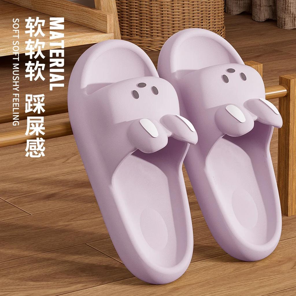 Fashion Pillow Rabbit Slippers for Women and Men | House Slides Shower Sandals | Extremely Comfy | Cushioned Thick Sole 2025