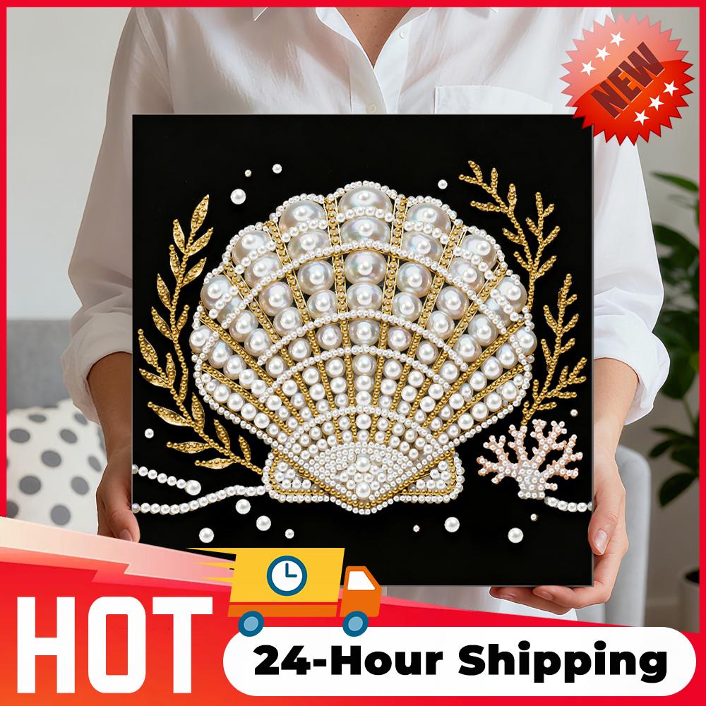DIY Pearl Gem Art Diamond Painting Kits for Adults/Beginners Gift Home Decor Diamond Dots Paintings Picture Arts Craft 25x25cm