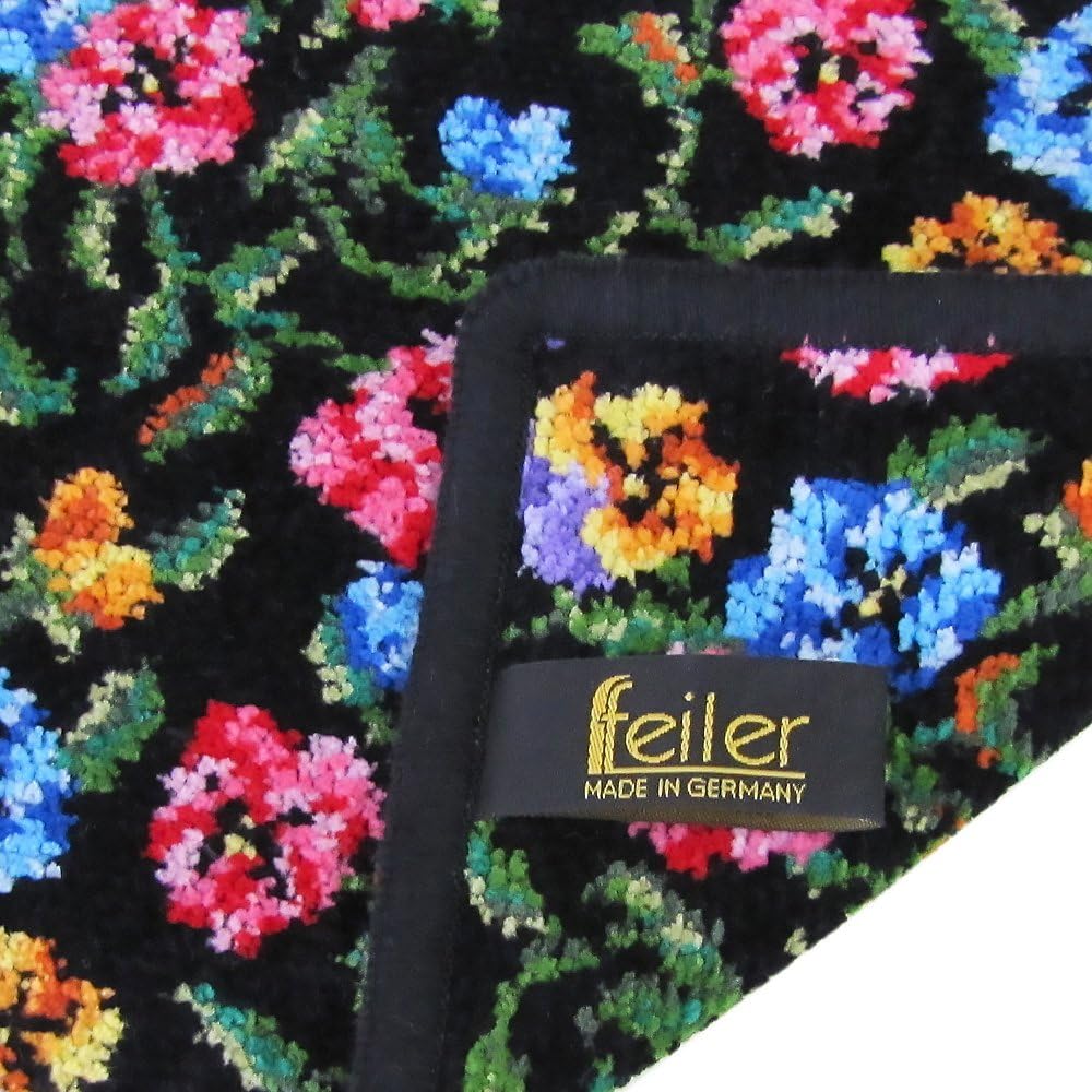 FEILER Handkerchief FEILER Hand Towel Towel Handkerchief 25cm FATIMA PETIT Fatima Petit Black [item]