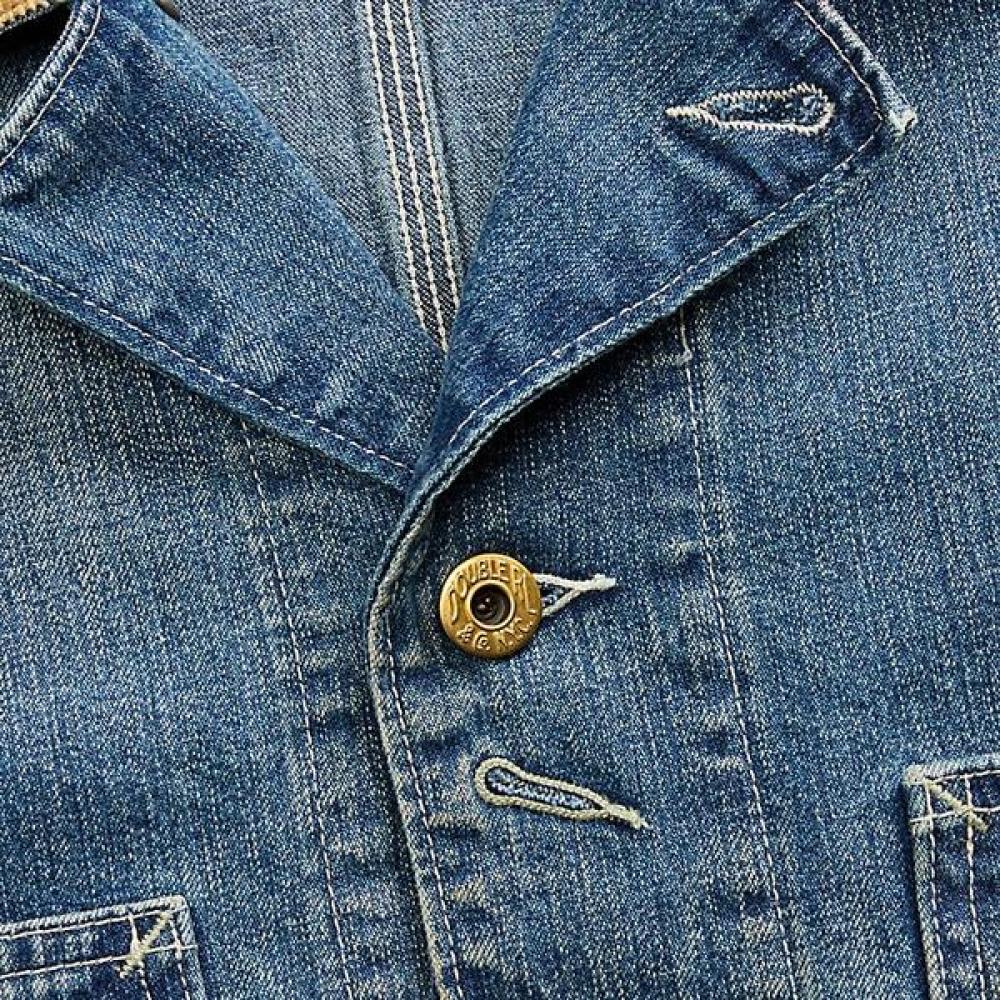 Rrl Corduroy Collar Indigo Denim Jacket Mnrrotw16020176400