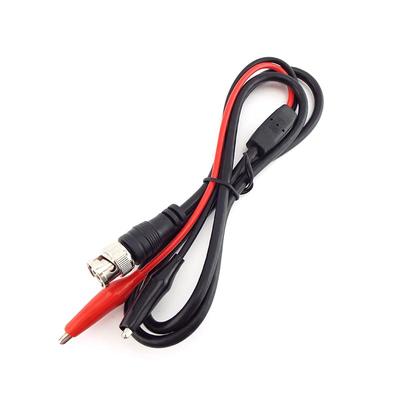 1M BNC Male Plug Connector Cable To Dual Alligator Clip DIY Test Probe Leads Wires Crocodile Clips Roach