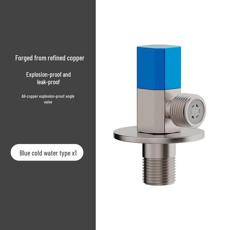 Stainless Steel High-Flow Submersible Angle Valve - Hot/Cold Universal Ball Stop Valve for Boats and Homes