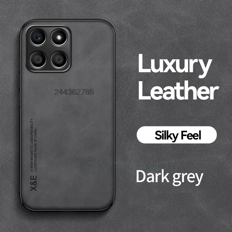 Sheepskin Leather Case For Honor X8B X8 X8A 4G 5G Magnetic Shockproof Protective Case Phone Cover Soft Phone Shell Back Cover