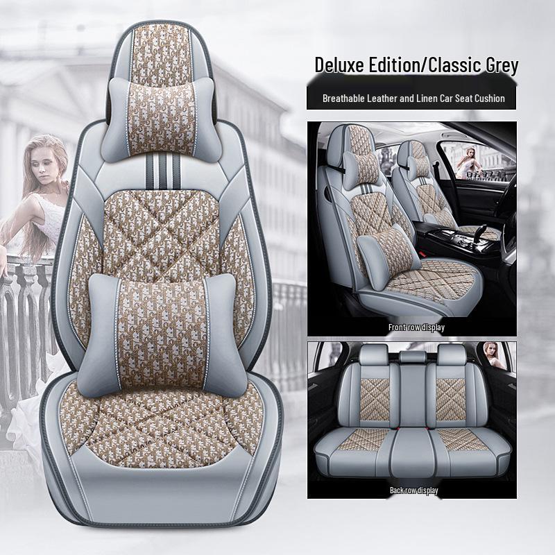Five-Seat Full Wrap Universal Car Seat Cushion Cover for All Seasons