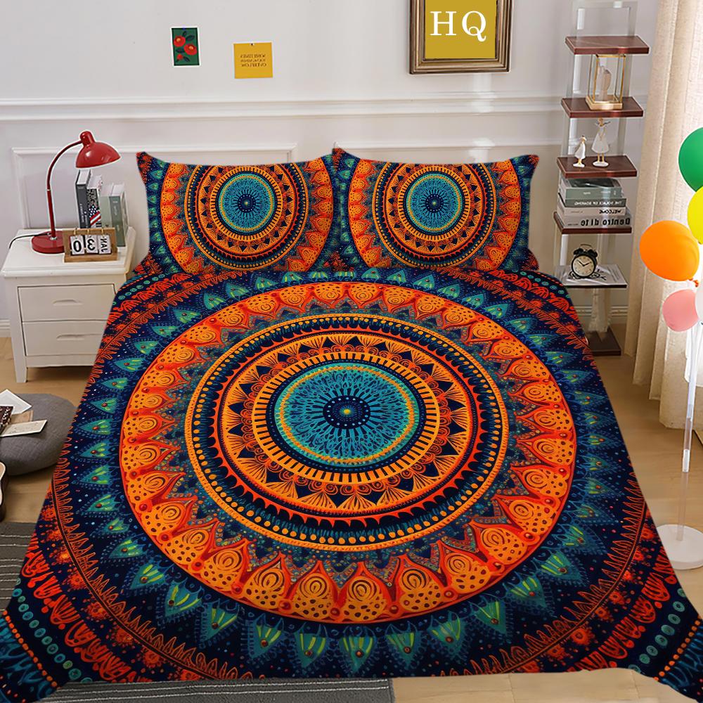 Set de lenjerie de pat cu imprimare 3D Datura Husă Cuverturi de pat din poliester Cuvertură de pat de lux pentru fete lenjerie de pat moale pentru acasă