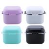 Portable Nail Drill Bit Sterilizer Case Plastic Multi Compartment Storage Box For Professional Manicurists