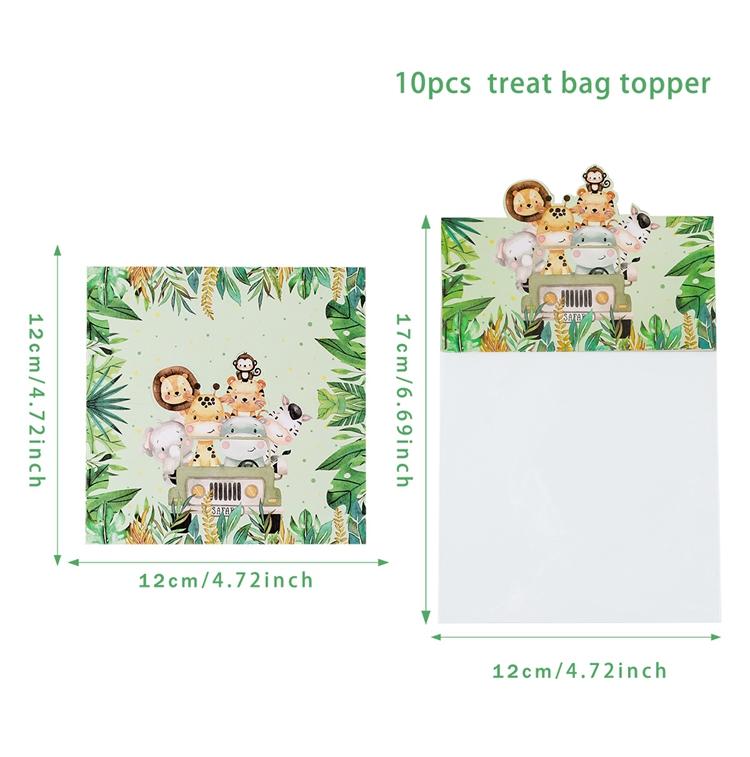 

Мешочек с лакомствами в виде животных в джунглях, сумки для сладостей своими руками в джунглях, вечеринка в стиле джунглей, украшения для дня рождения, подарочные пакеты для детей as shown