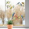 Selbstklebende Fenster- und Wandaufkleber Vogel Blumen Ast Design für Heimdekoration Glastür Aufkleber Raumverschönerung