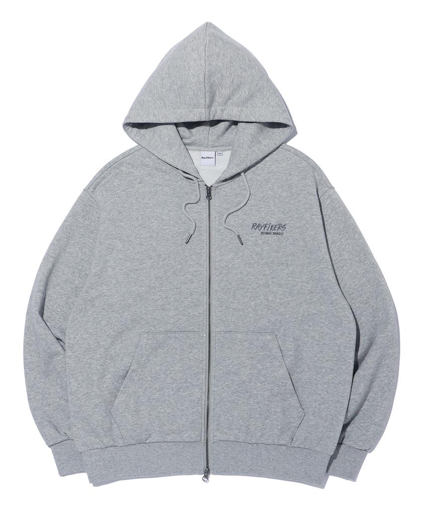 Rayfikers Small Embroidered Sweat Zip-Up Mq6Tu142_Melange Grey