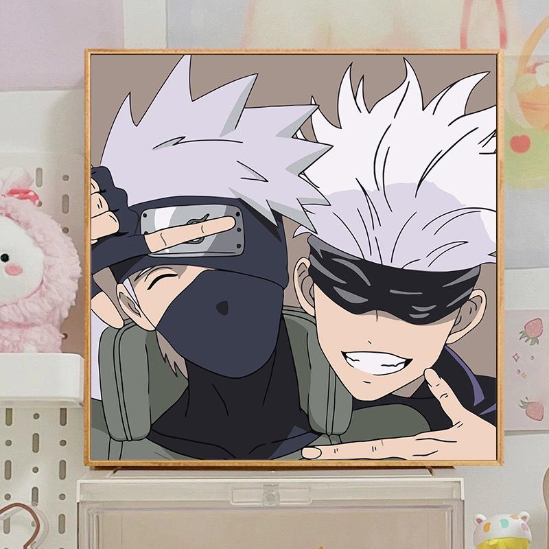 Kit Pittura ad Olio Digitale Anime Demon Slayer Fai da Te per Bambini