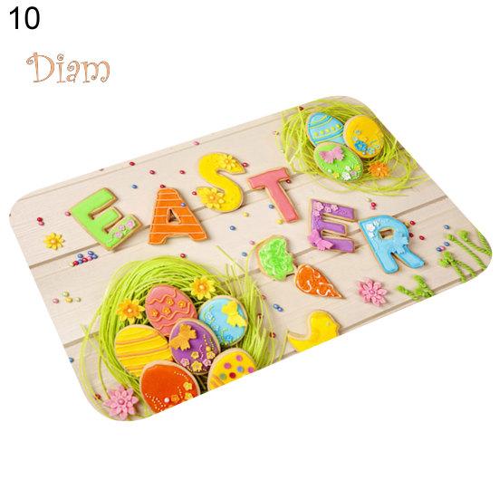 CO&LO podlahová rohož Protiskluzová protiskluzová Pohodlná velikonoční rohožka pro zajíce pro domácnost