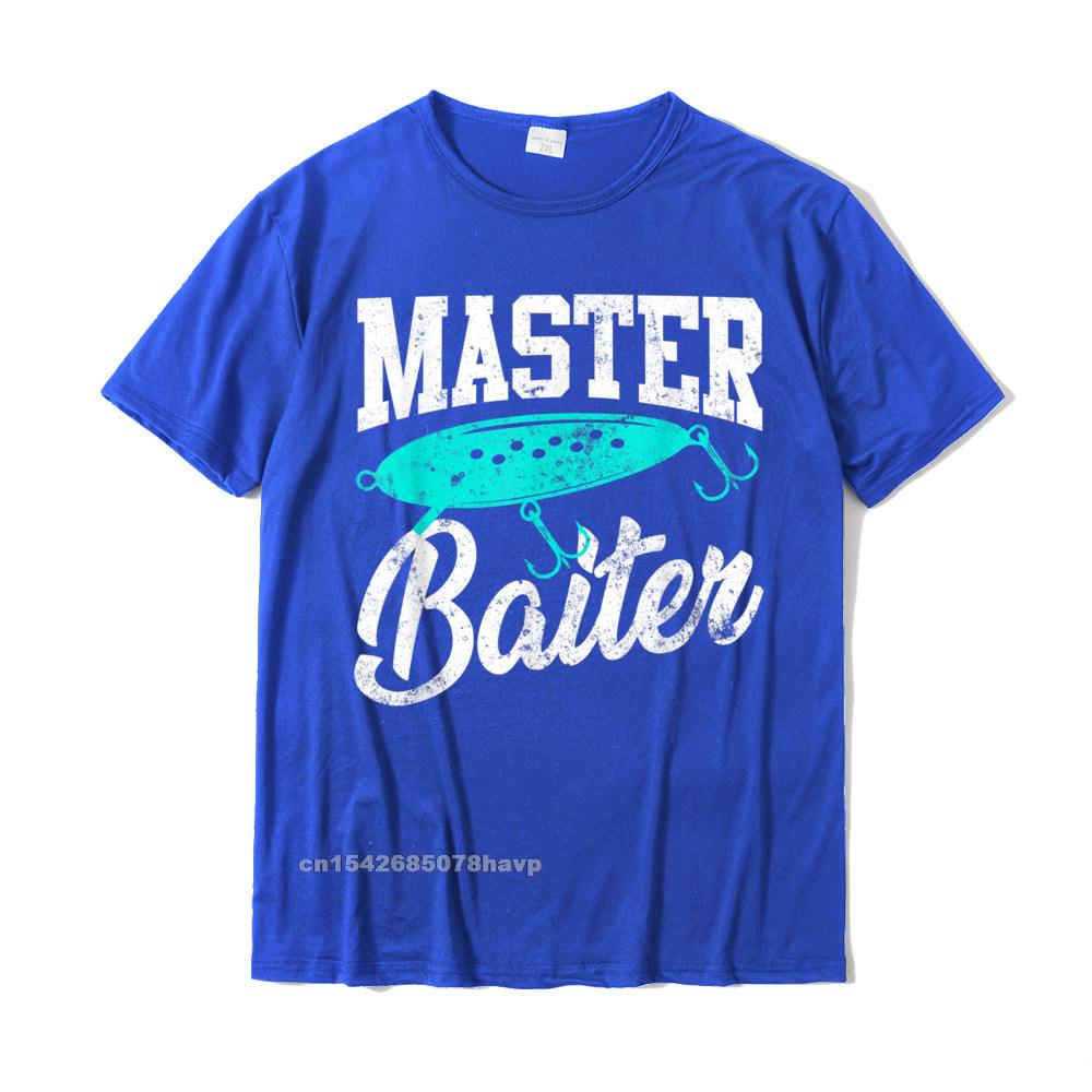 Funny FisherUnisex Gifts Adult Humor Fishing Tees Master Baiter TShirt Custom T Shirt For Unisex Cotton Tshirts Family Classic