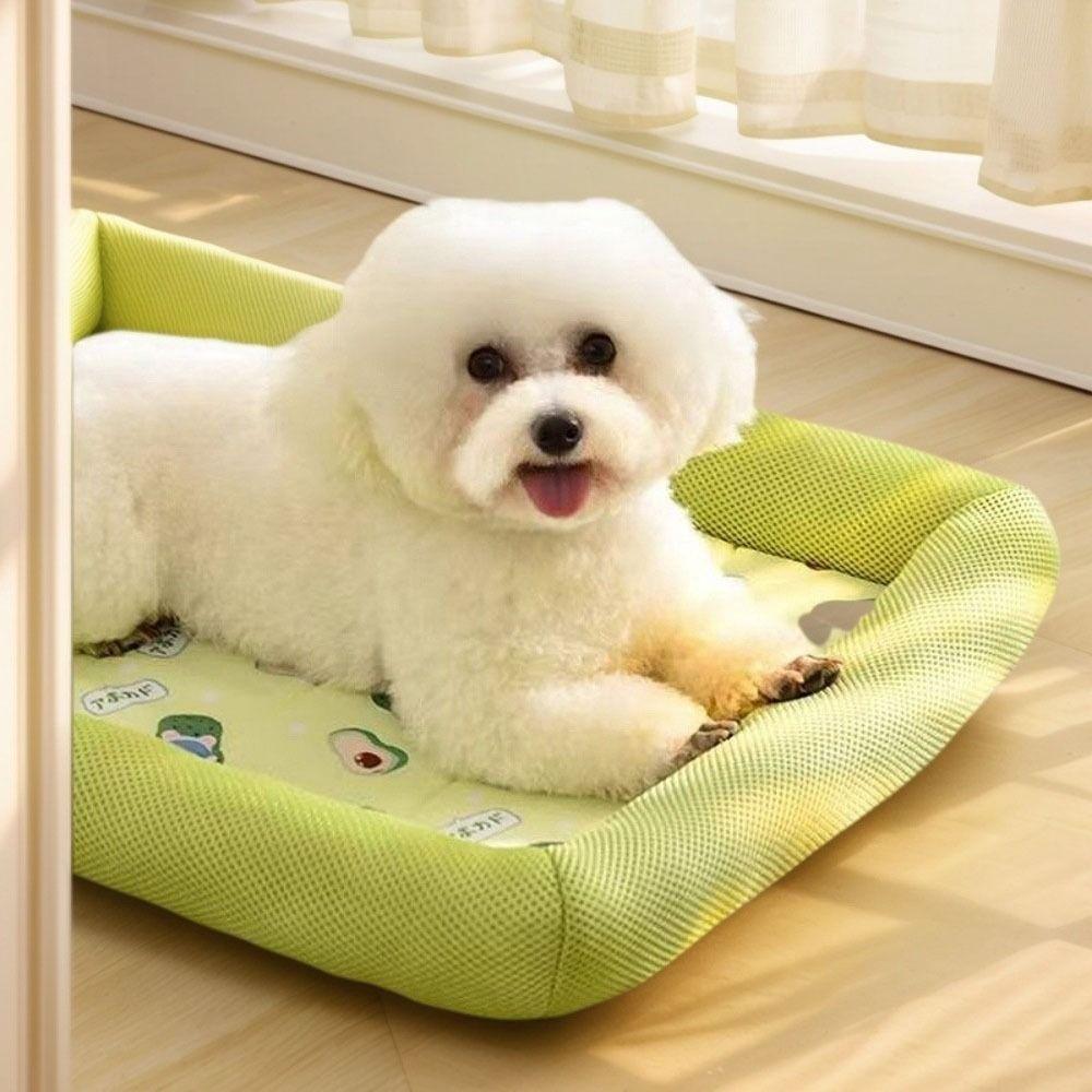 Soft Cooling Puppy Bed Square Dog Cat Beds Pet Supplies Pet Cooling Mat  All-season