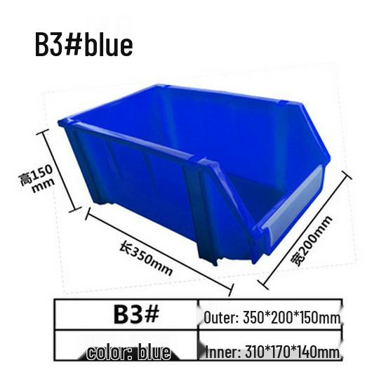 Modulare Kunststoffteile- und Werkzeugaufbewahrungsbox mit schräger Öffnung