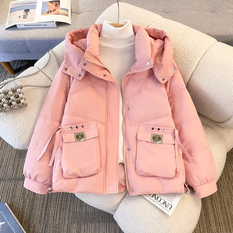 Winter new fattened large size short down cotton-padded clothes women's loose cotton-padded clothes thickened cotton-padded jackets trendy jackets