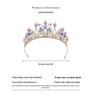 Children's Gold Princess Crown Headdress for Birthday and Fashion Shows