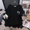 Plus Size Loose Mid-Length Short-Sleeve Women's T-Shirt (200/300/350 Jin)