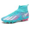 2025 Football Shoes High-top Boys and Children with Broken Nails and Spikes, Youth and Students Competition Artificial Turf Training Shoes
