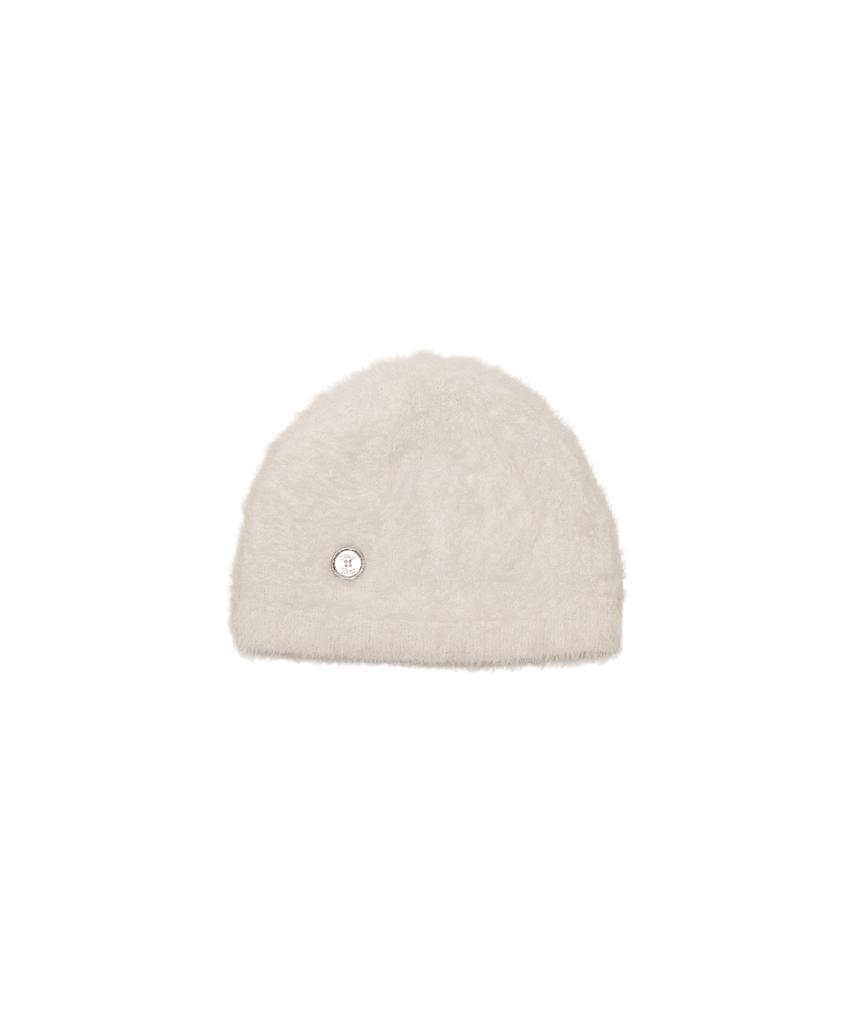 Aiseiyeleu Yerr Button Beanie (White)