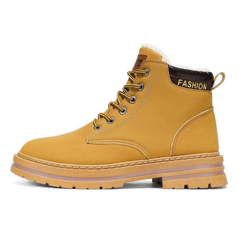 2025 zima nové sametové zateplené pánské boty Martin módní trend pánská obuv teplé bavlněné boty outdoorová obuv