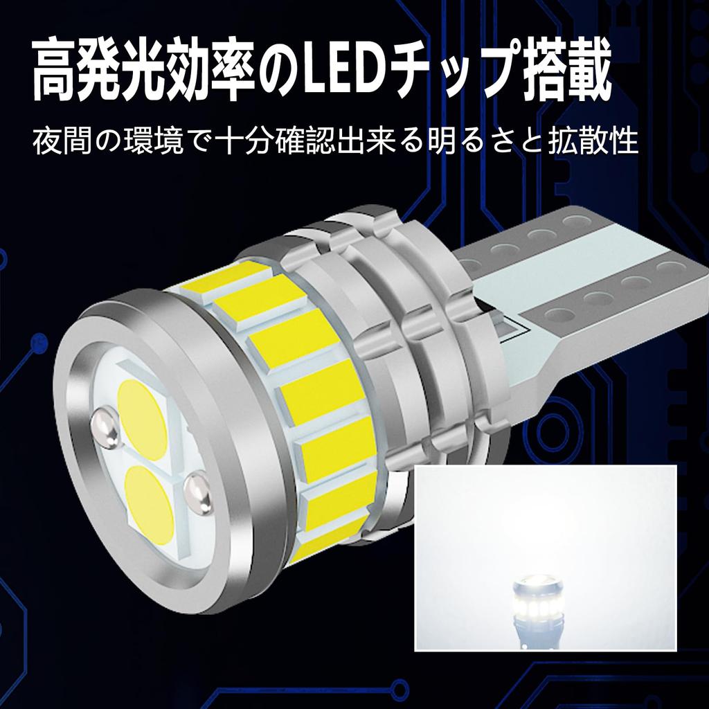 CIWENDAN T10 LED Explosionslicht Weiß Fahrzeuginspektion Kompatible Position