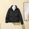 Cotton Clothes Women's Winter New Down Cotton-padded Clothes Short Stand-up Collar Small Bread Clothes Fashionable Thickened Coat Tide